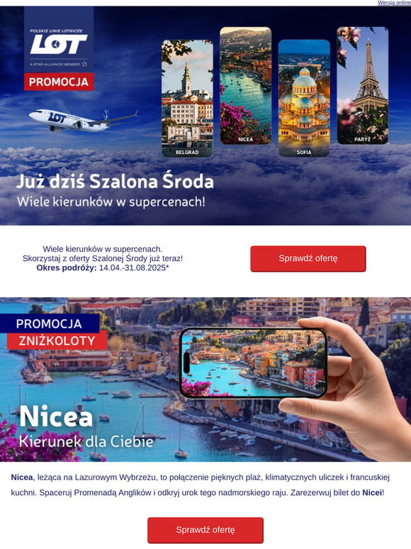 ✈️ Szalona Środa już dziś!