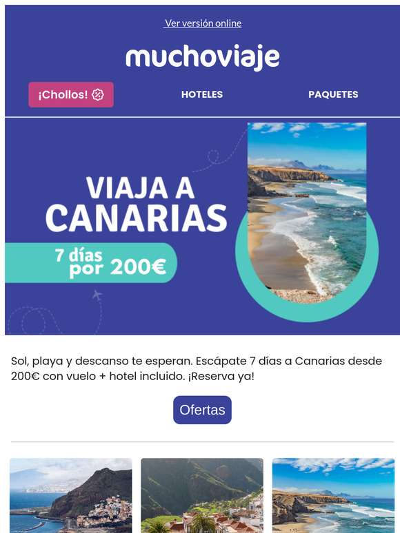 ☀️Escápate al calor: Semana en Canarias desde 200€