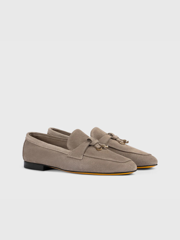 Loafer in taupe suede