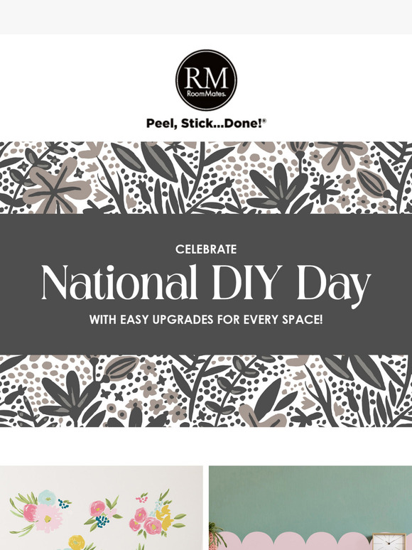 Celebrate National DIY Day with RoomMates Decor!