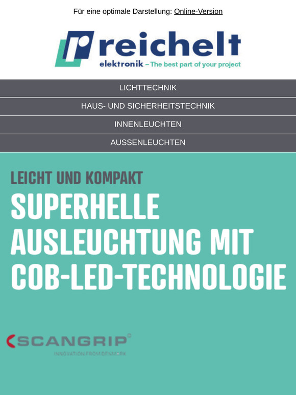Moderne LED-Technik für Arbeit, Sicherheit und Komfort