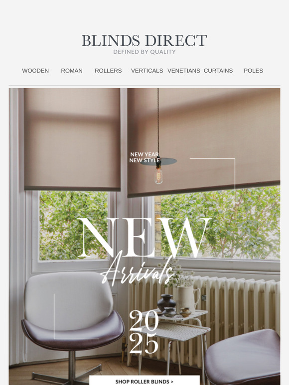 New Roller blinds just landed + 20% off and FREE delivery