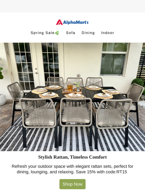 New Arrivals: Elegant Rattan Sets for Your Outdoor Oasis!🌞