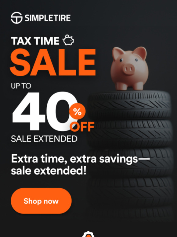 Time’s flying! Just a few days left to save up to 40% on our Extended Tax Time Sale