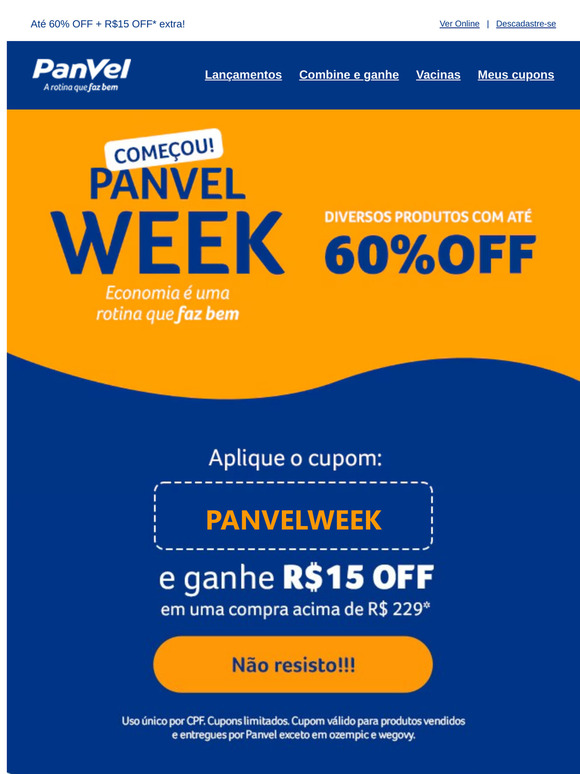 🚨 A PANVEL WEEK COMEÇOU 🚨