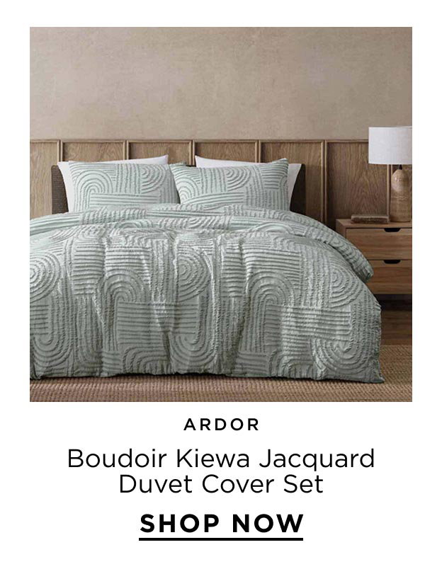 Ardor Boudoir Kiewa Jacquard Duvet Cover Set