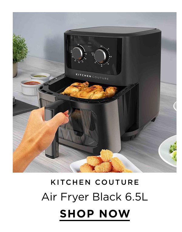 Kitchen Couture Air Fryer Black 6.5L 