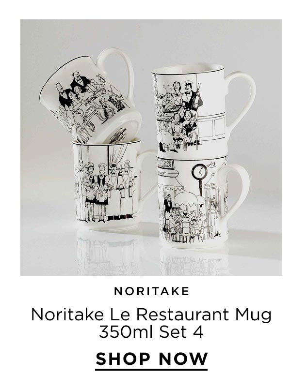 Noritake	Noritake Le Restaurant Mug 350ml Set 4