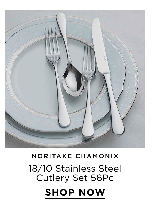 Noritake Chamonix	18/10 Stainless Steel Cutlery Set 56Pc