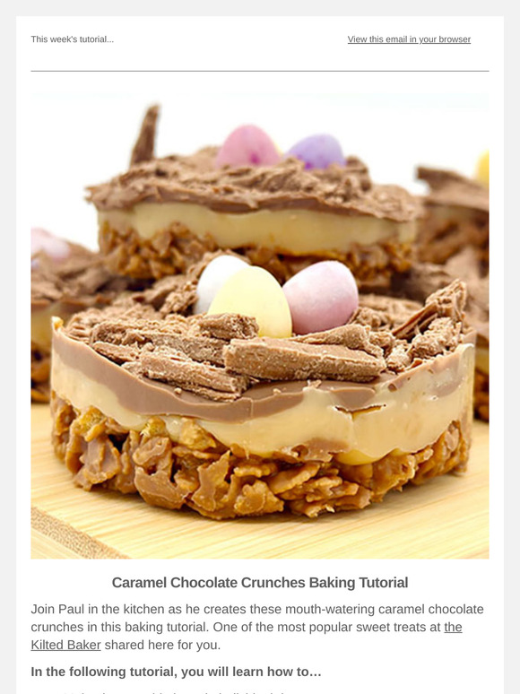Paul's Caramel Chocolate Crunches Baking Guide