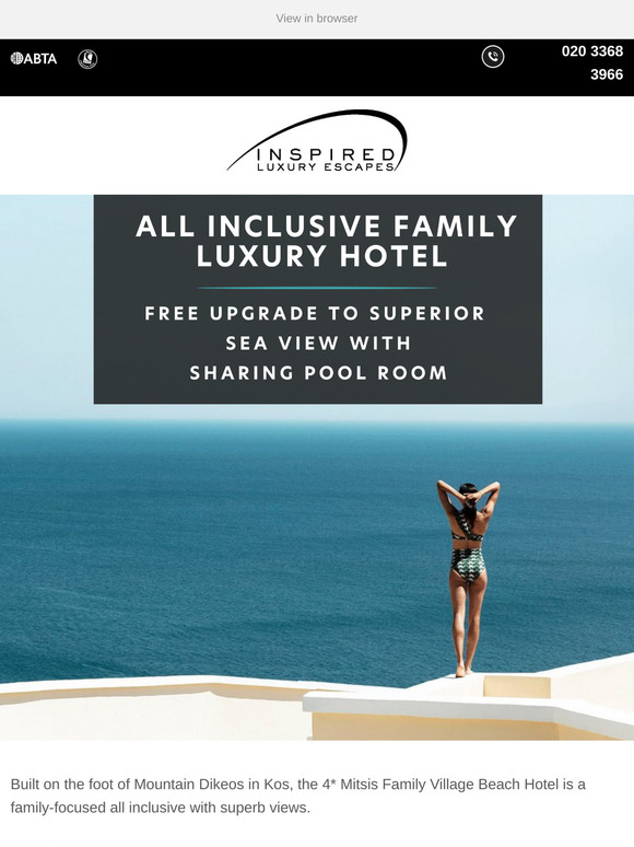4* Kos FREE Upgrade to a Sharing Pool Room🍹
