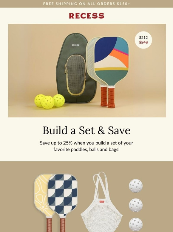 Build a Pickleball Set & Save