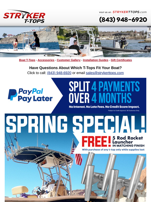 Hurry! Big Savings at Stryker T-Tops Won't Last!