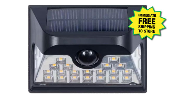 Solar-Powered LED Motion Sensor Wall Light - ONLY $2.99 After Rebate*!