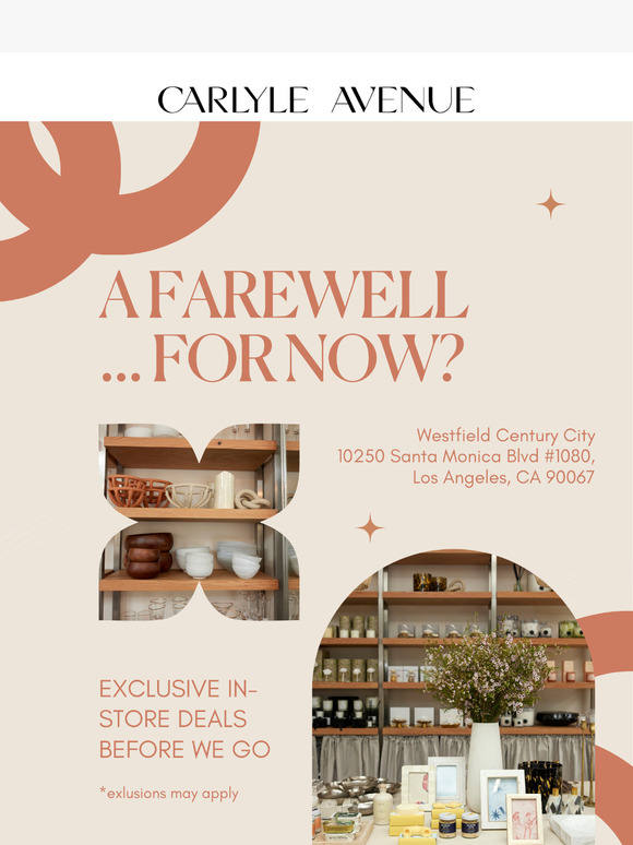 🎉 Final 2 Weeks at Carlyle Avenue LA – Don’t Miss Out!