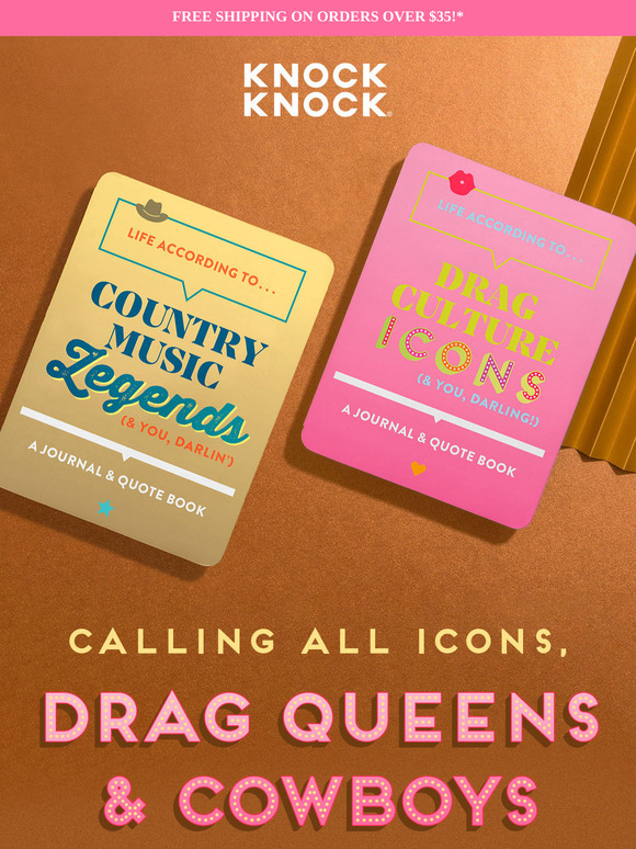 New Quote Journals: Drag Queens & Cowgirls!