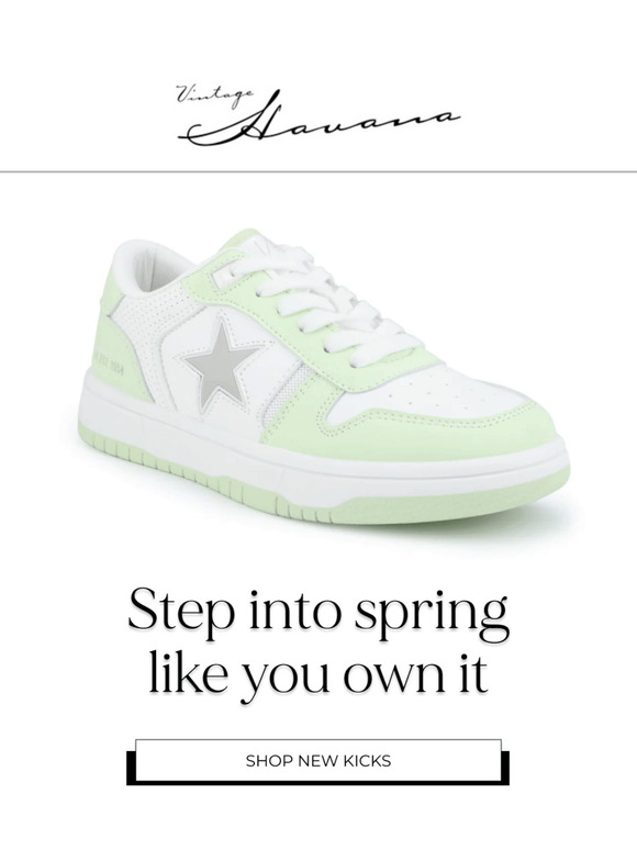 These sneakers were made for walking...