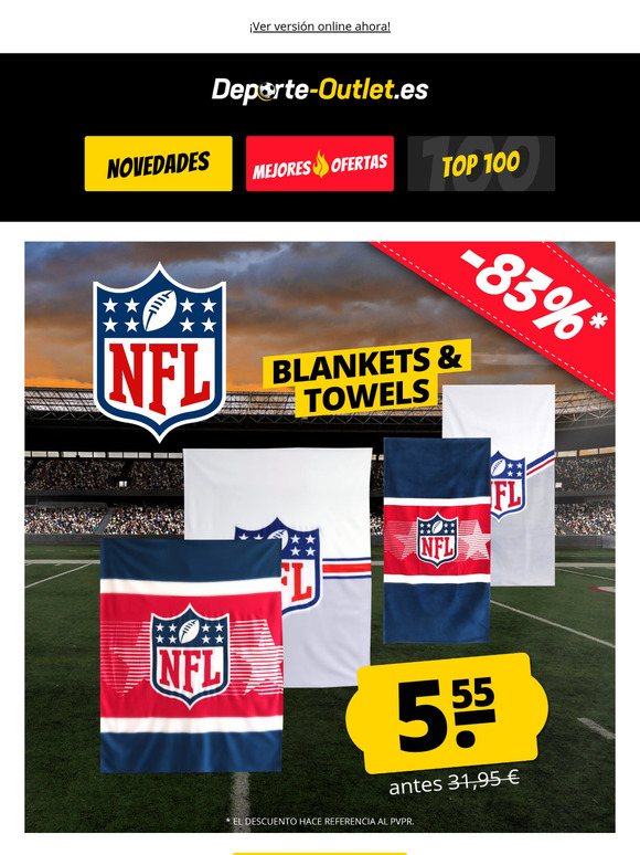 🏈 NFL Sale: ¡Sólo 5,55 € en textiles para abanicos! 🔥