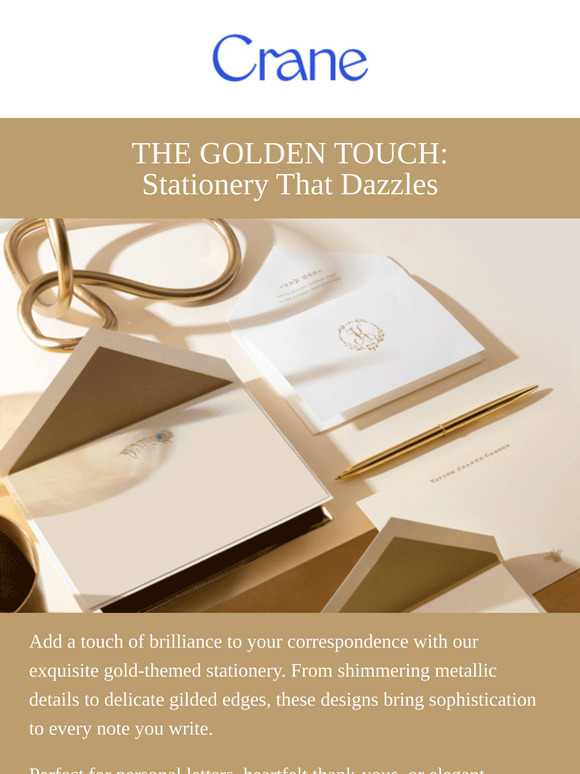 Gilded Elegance: Stationery That Shines