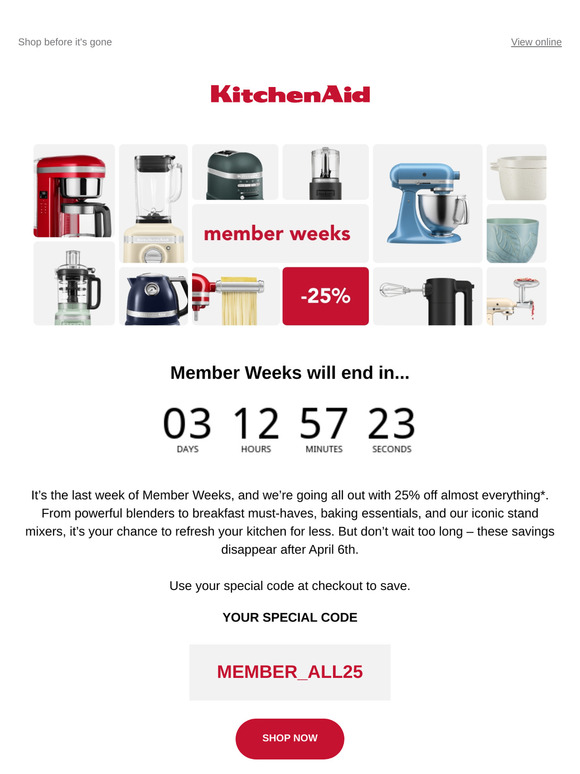 Last chance: 25% off (almost) everything