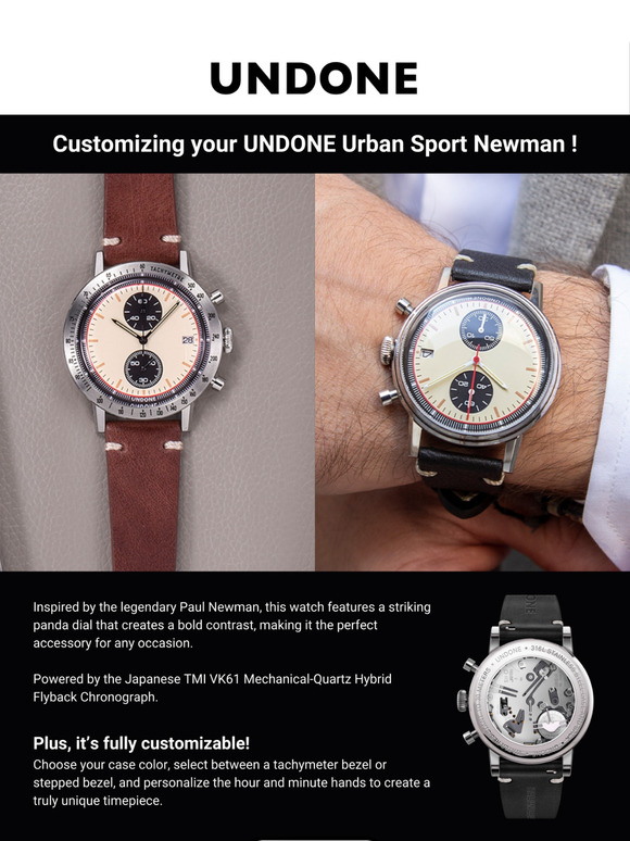 Make It Yours! Customize UNDONE Urban Sport Newman watch ✨
