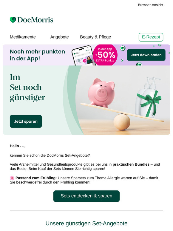 Mit günstigen Set-Angeboten durch den Frühling!
