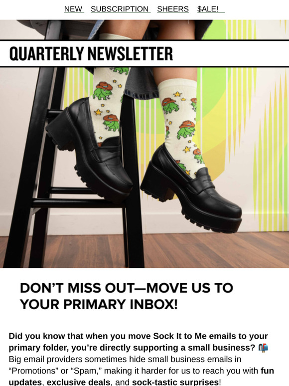 Quarterly Sock Drop: New Styles, Giving Back & More!