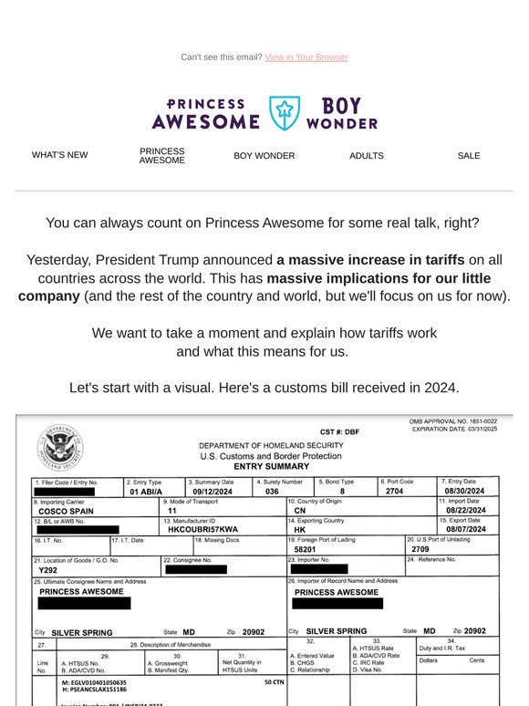 these tariffs are really, really bad