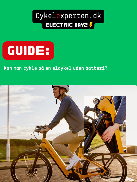 Guide: Virker en elcykel uden batteri?