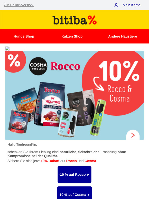 -10% auf Rocco und Cosma! 🔥