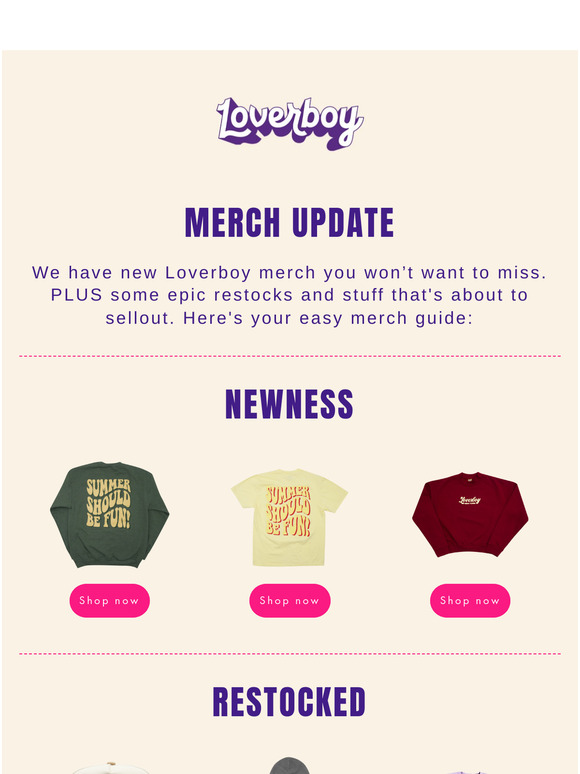 Merch Alert