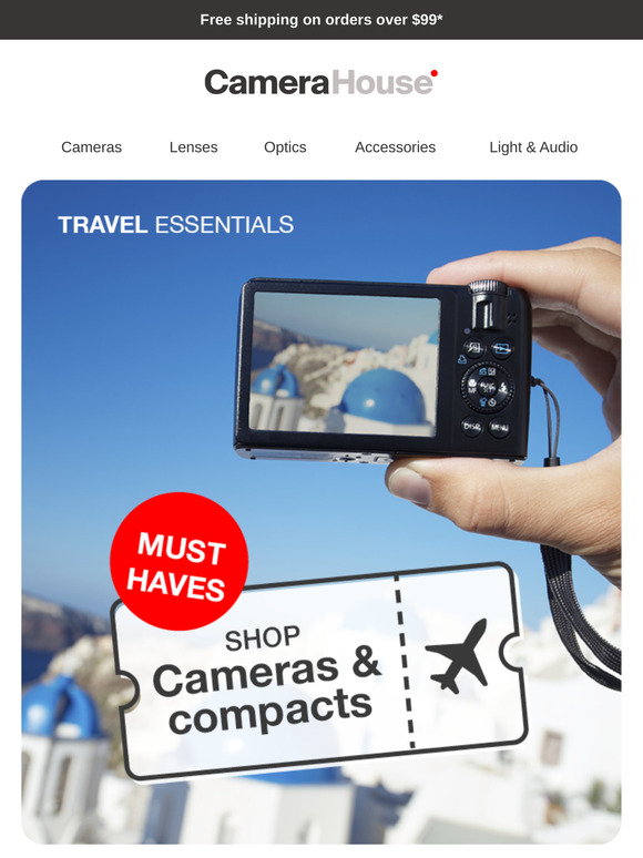 Lightweight. Powerful. Travel-Ready  |  Shop Cameras Built for Every Destination!