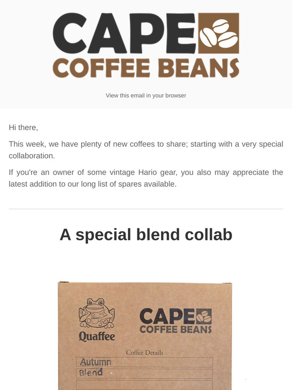 Our Autumn Blend & A Bevy Of Beans
