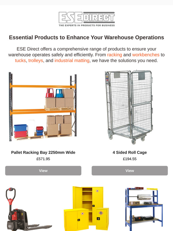 Essential Products to Enhance Your Warehouse Operations