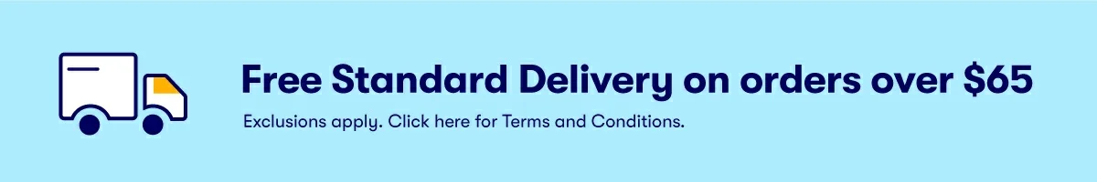 FREE Standard delivery on orders over $65. Exclusions apply.