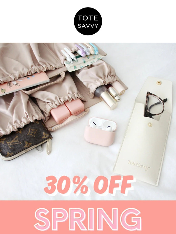 Spring into Organization – 30% Off! 🌷👜