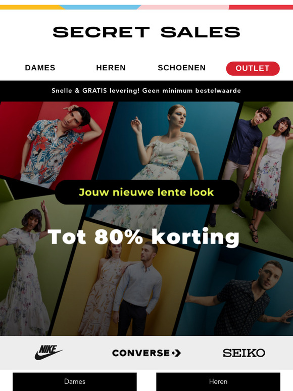 Nieuwe lente stijlen! Tot 80% korting