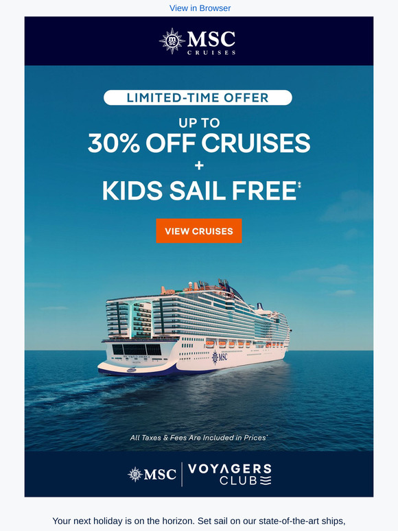 Spring Into Your Next Holiday With up to 30% off Cruises & More