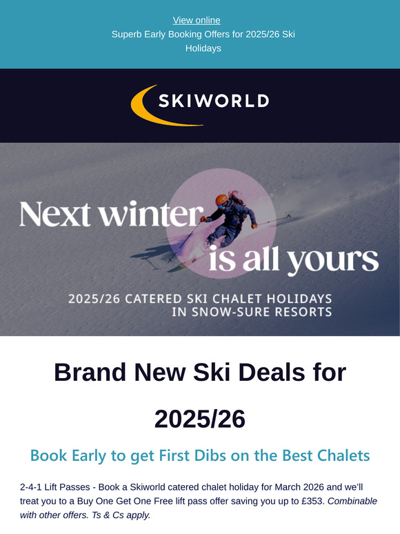 NEW Skiworld Offers: 2-4-1 Lift Passes & £100 Off for Kids! 🎿