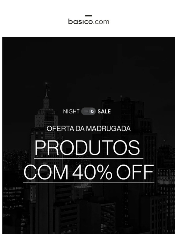 Brilhe antes do amanhecer! 40% OFF em vestidos