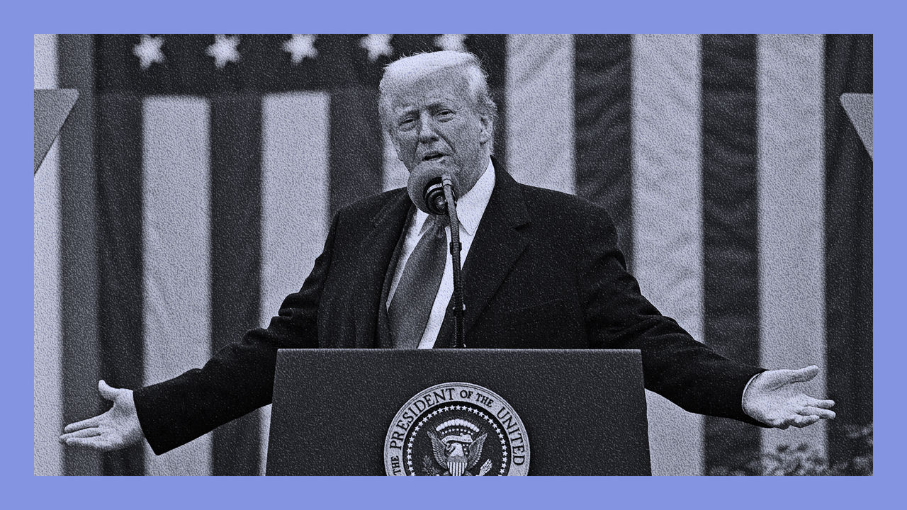 US President Donald Trump delivers remarks on reciprocal tariffs