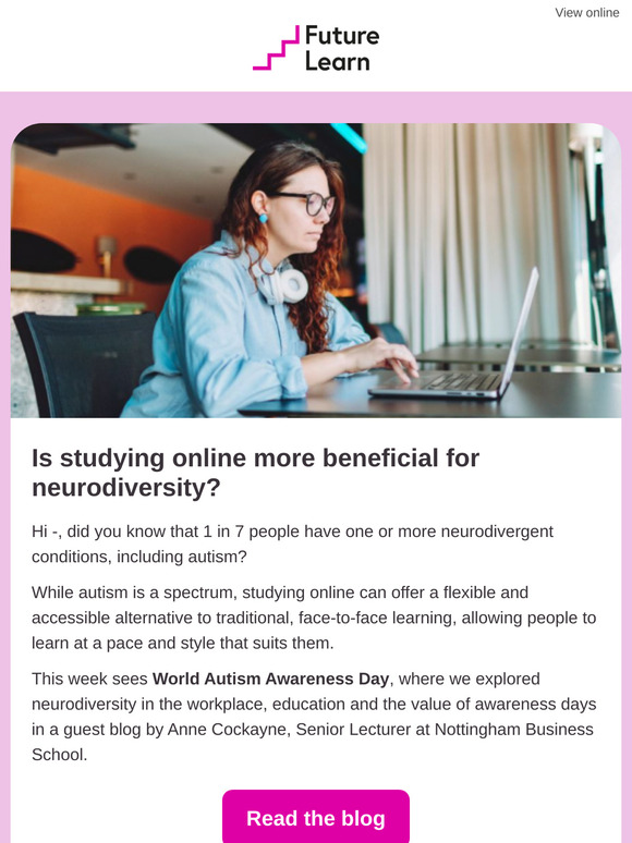 Is studying online more beneficial for neurodiversity?