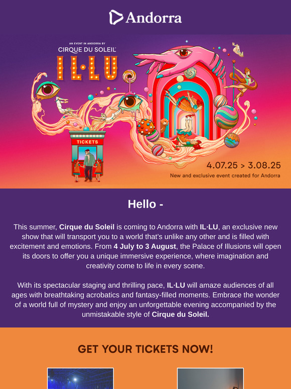 Tickets to see Cirque du Soleil are now available.