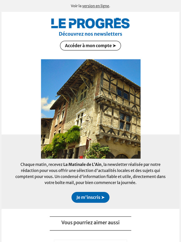 Un résumé de l'actualité de votre région !