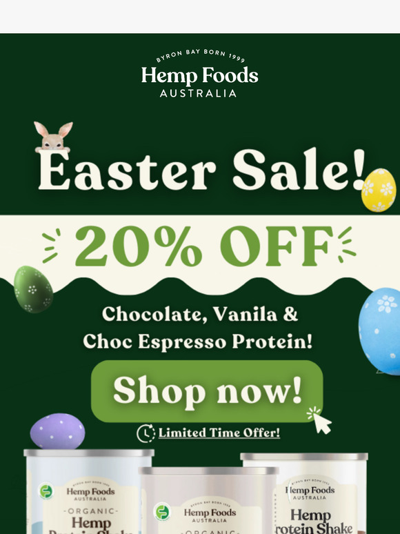 💚 20% off Chocolate, Choc Espresso & Vanilla protein!