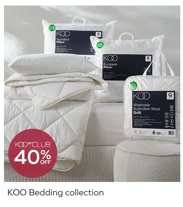 40% off KOO Bedding Collection