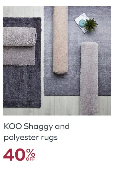 40% off KOO Shaggy and Polyester Rugs