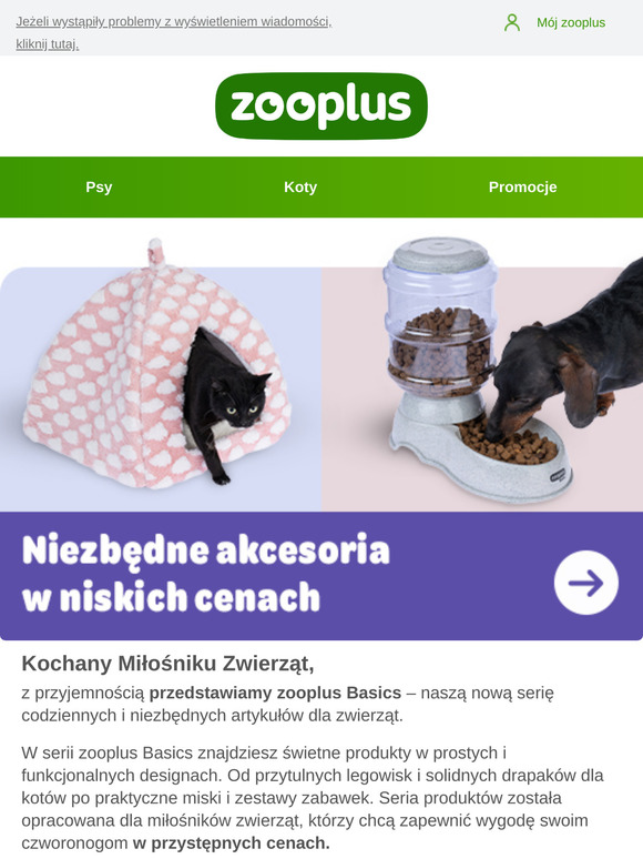 zooplus Basics - podstawowe produkty w niskich cenach!