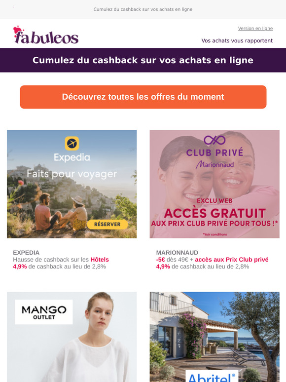 Offres exclusives sur Avril !