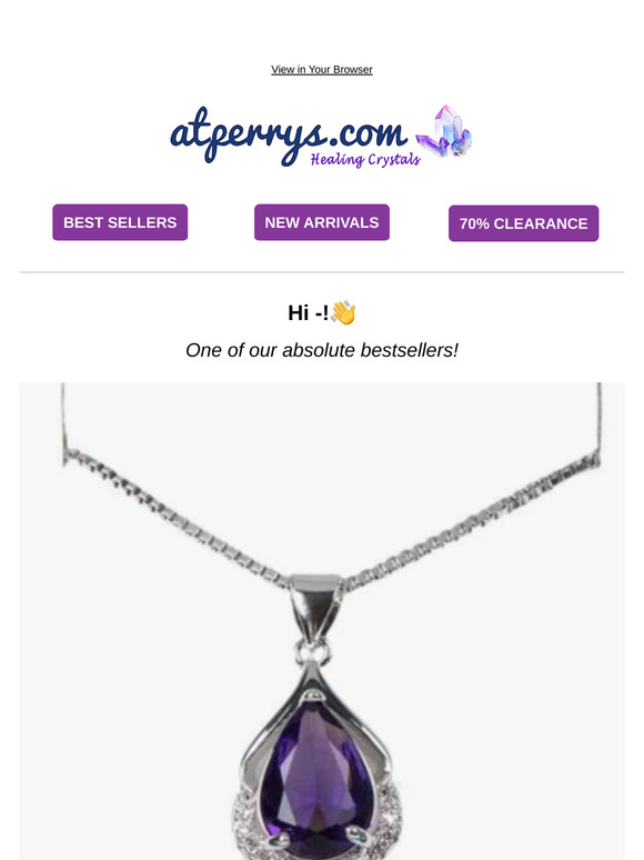 This Amethyst pendant will bring you peace!